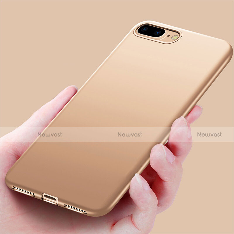 Silicone Candy Rubber Soft Cover Gel for Apple iPhone 7 Plus Gold