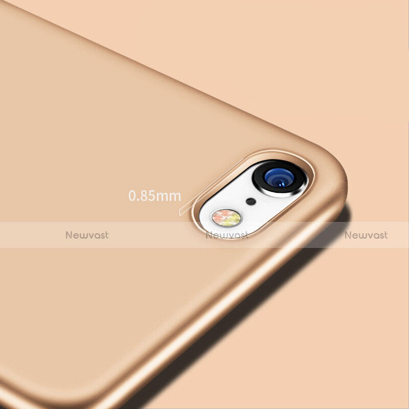 Silicone Candy Rubber Soft Cover Gel for Apple iPhone 8 Gold