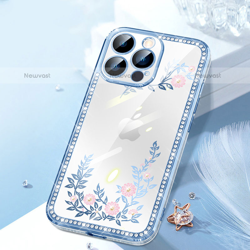 Silicone Candy Rubber TPU Bling-Bling Soft Case Cover AT1 for Apple iPhone 13