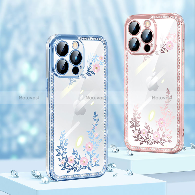 Silicone Candy Rubber TPU Bling-Bling Soft Case Cover AT1 for Apple iPhone 13 Pro Max