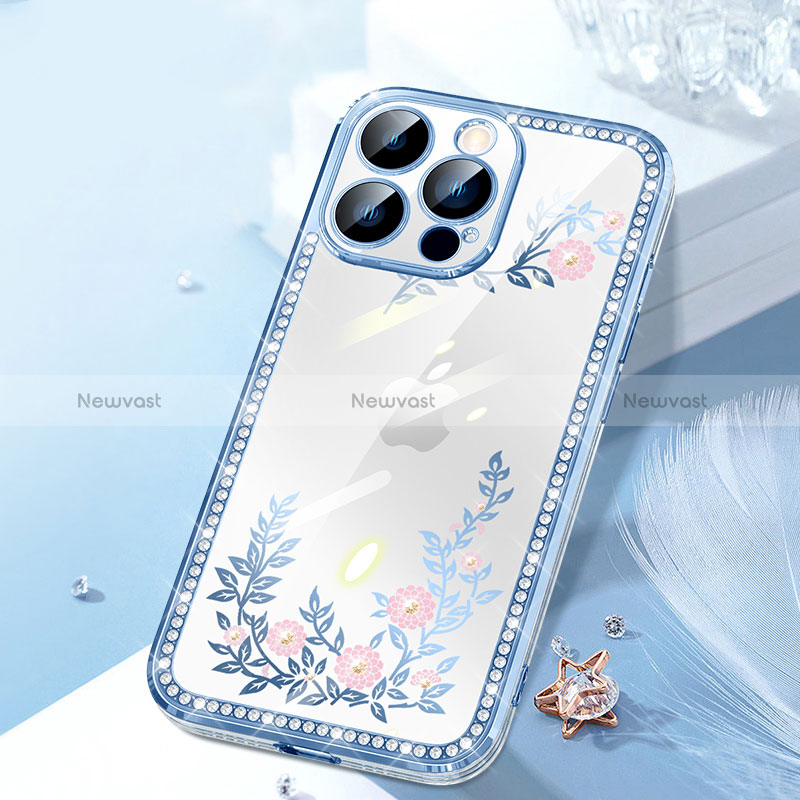 Silicone Candy Rubber TPU Bling-Bling Soft Case Cover AT1 for Apple iPhone 13 Pro Max