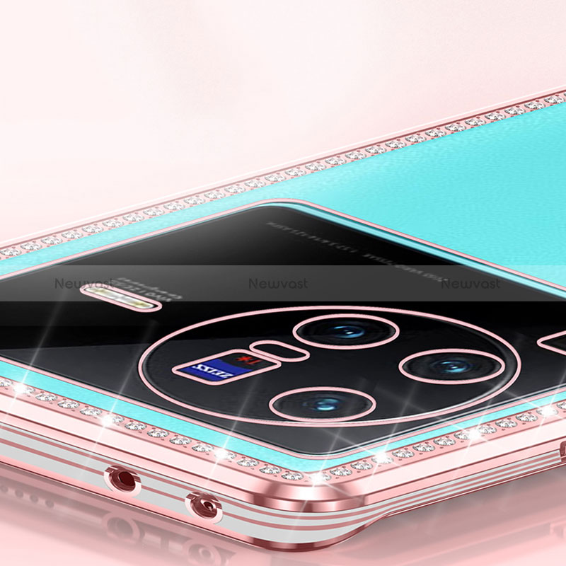 Silicone Candy Rubber TPU Bling-Bling Soft Case Cover AT2 for Vivo X80 5G