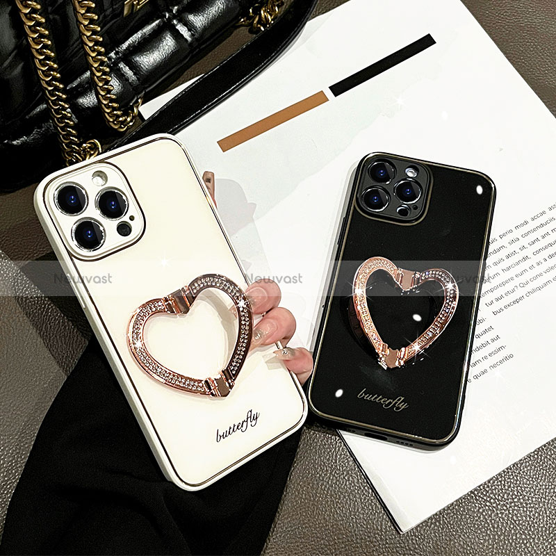 Silicone Candy Rubber TPU Bling-Bling Soft Case Cover JL1 for Apple iPhone 15