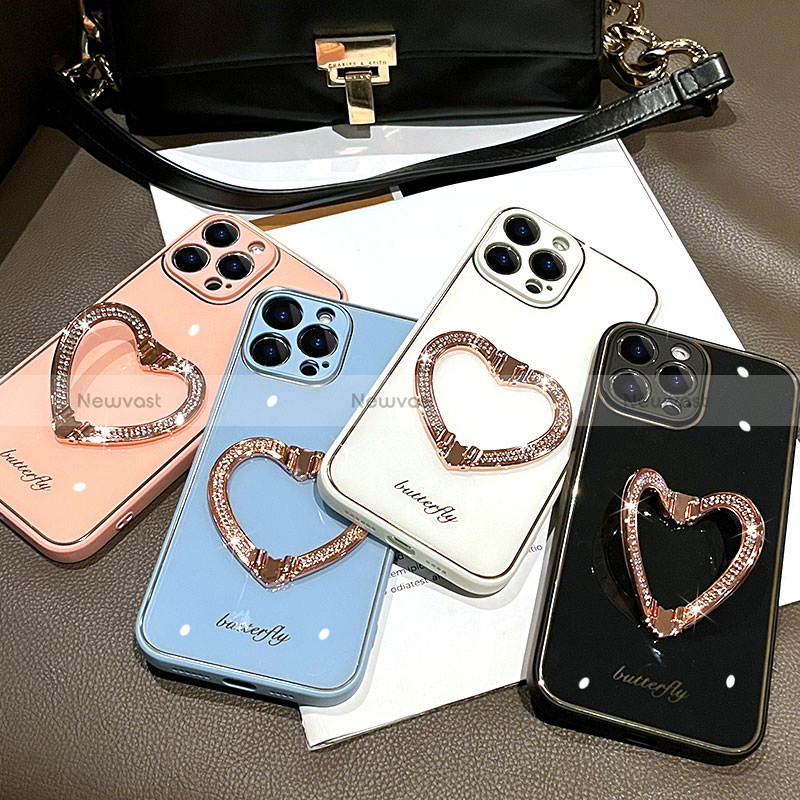 Silicone Candy Rubber TPU Bling-Bling Soft Case Cover JL1 for Apple iPhone 15 Pro