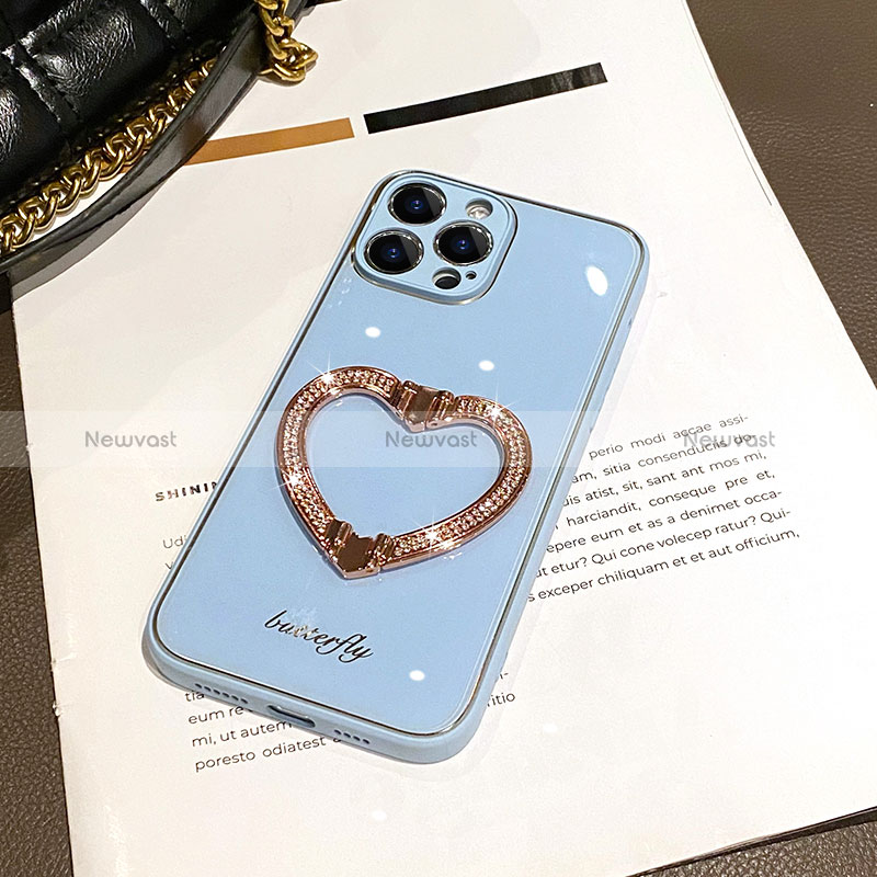 Silicone Candy Rubber TPU Bling-Bling Soft Case Cover JL1 for Apple iPhone 15 Pro