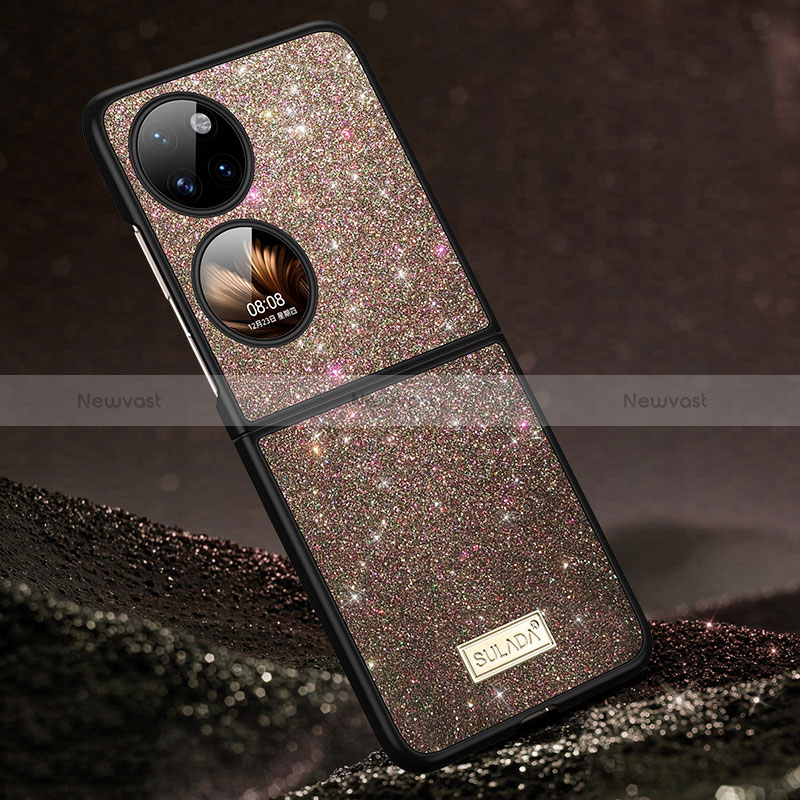 Silicone Candy Rubber TPU Bling-Bling Soft Case Cover LD1 for Huawei P50 Pocket