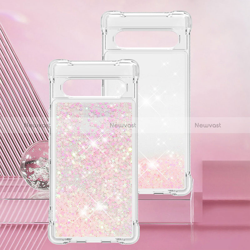 Silicone Candy Rubber TPU Bling-Bling Soft Case Cover S01 for Google Pixel 7a 5G