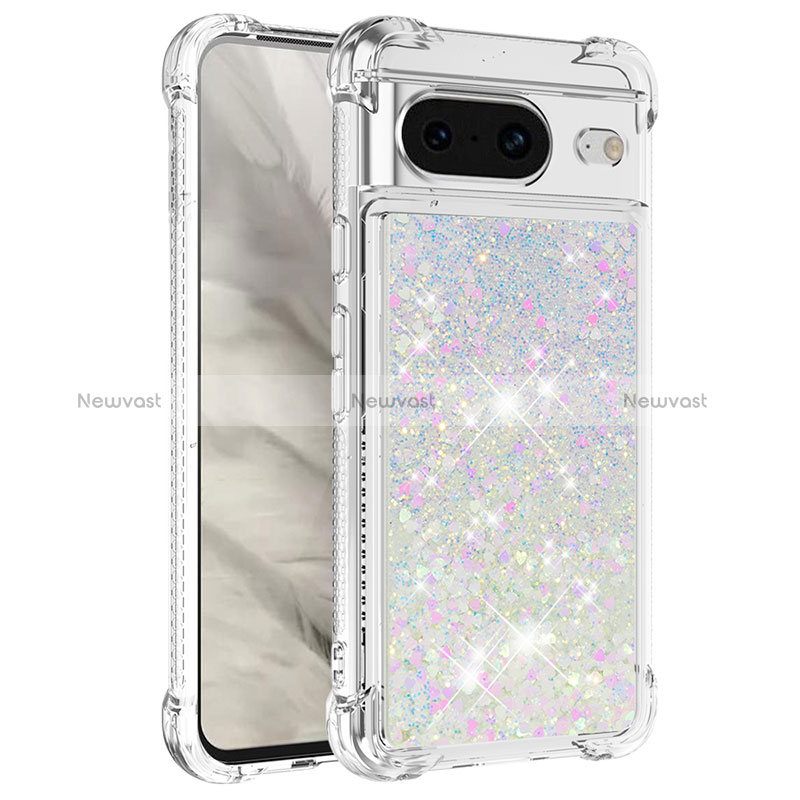 Silicone Candy Rubber TPU Bling-Bling Soft Case Cover S01 for Google Pixel 8 5G