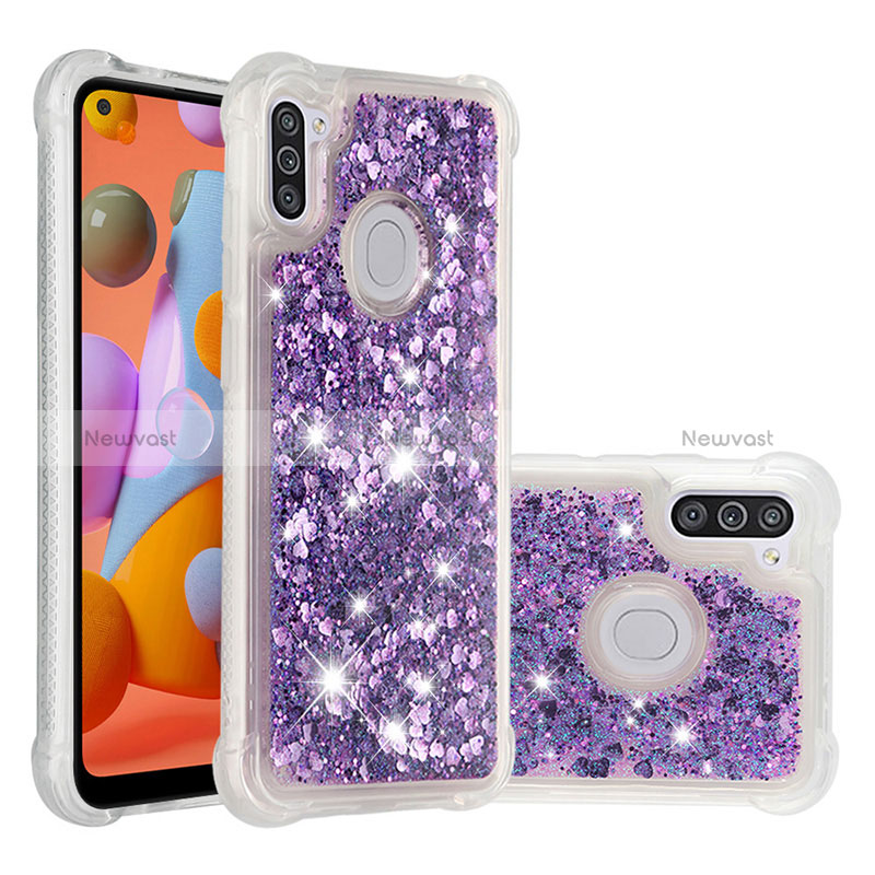 Silicone Candy Rubber TPU Bling-Bling Soft Case Cover S01 for Samsung Galaxy A11