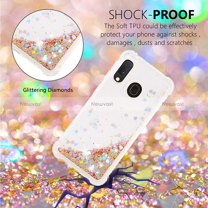 Silicone Candy Rubber TPU Bling-Bling Soft Case Cover S01 for Samsung Galaxy A20e