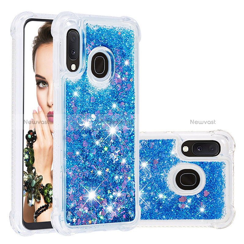 Silicone Candy Rubber TPU Bling-Bling Soft Case Cover S01 for Samsung Galaxy A20e