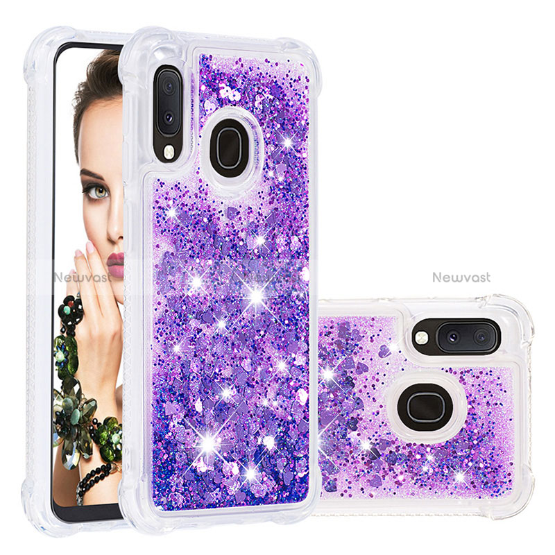 Silicone Candy Rubber TPU Bling-Bling Soft Case Cover S01 for Samsung Galaxy A20e