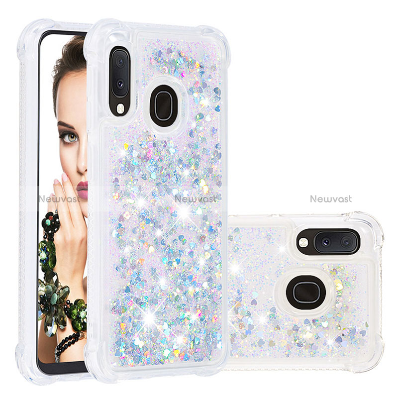 Silicone Candy Rubber TPU Bling-Bling Soft Case Cover S01 for Samsung Galaxy A20e