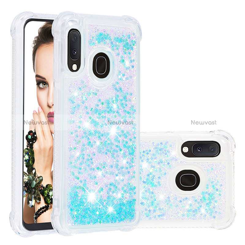 Silicone Candy Rubber TPU Bling-Bling Soft Case Cover S01 for Samsung Galaxy A20e