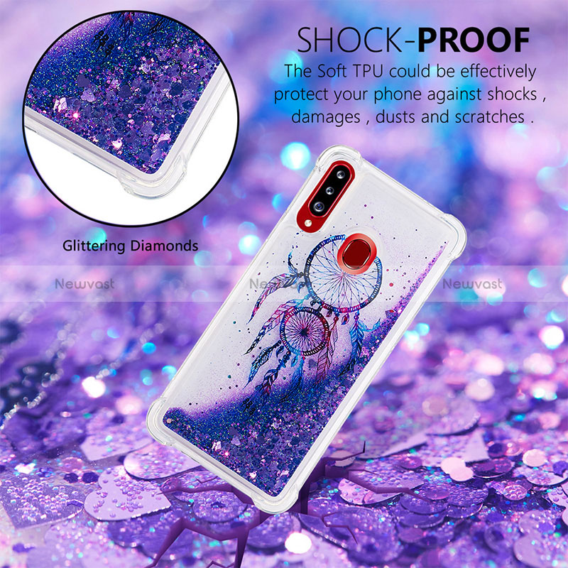 Silicone Candy Rubber TPU Bling-Bling Soft Case Cover S01 for Samsung Galaxy A20s