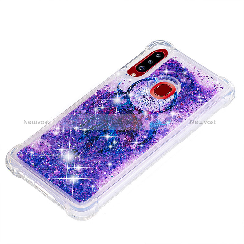 Silicone Candy Rubber TPU Bling-Bling Soft Case Cover S01 for Samsung Galaxy A20s