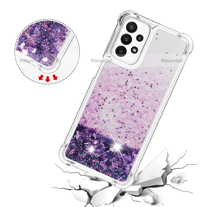 Silicone Candy Rubber TPU Bling-Bling Soft Case Cover S01 for Samsung Galaxy A23 5G