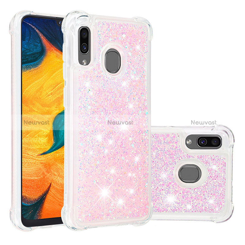 Silicone Candy Rubber TPU Bling-Bling Soft Case Cover S01 for Samsung Galaxy A30