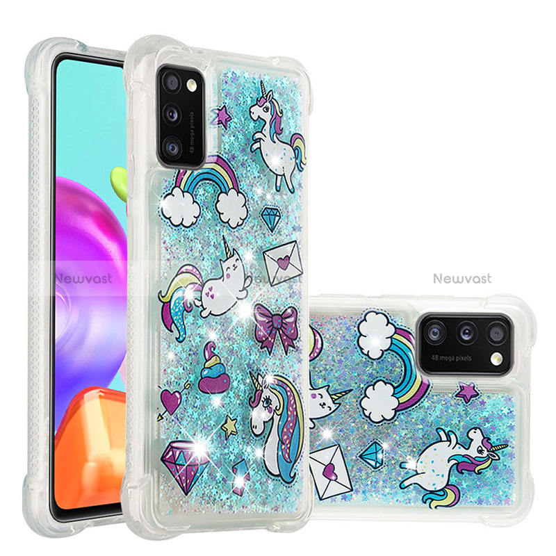 Silicone Candy Rubber TPU Bling-Bling Soft Case Cover S01 for Samsung Galaxy A41