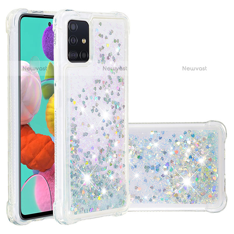 Silicone Candy Rubber TPU Bling-Bling Soft Case Cover S01 for Samsung Galaxy A51 4G