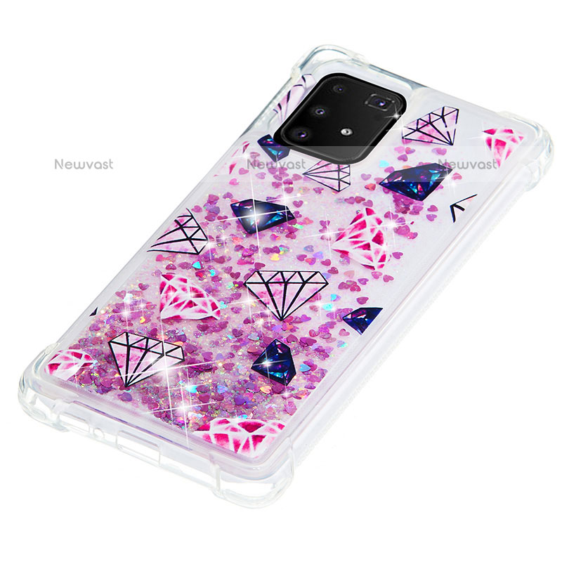 Silicone Candy Rubber TPU Bling-Bling Soft Case Cover S01 for Samsung Galaxy A91