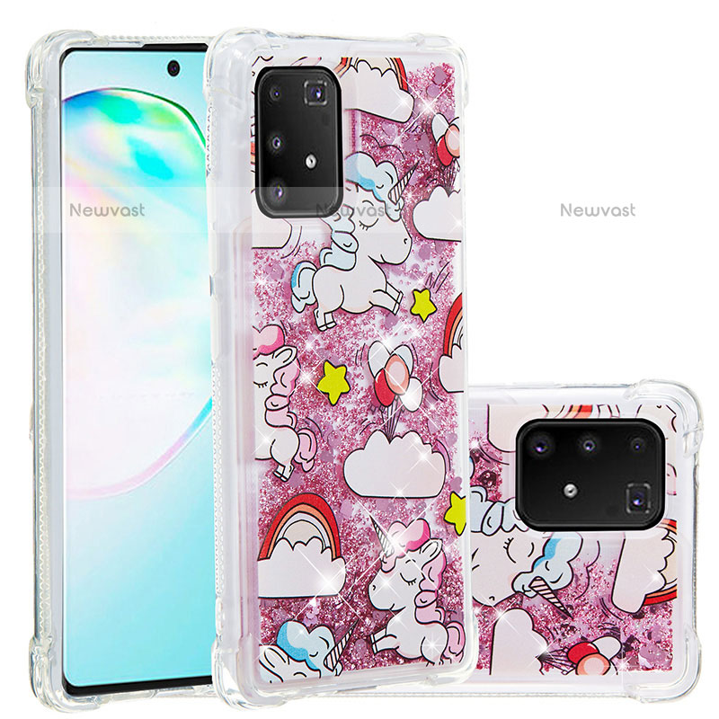 Silicone Candy Rubber TPU Bling-Bling Soft Case Cover S01 for Samsung Galaxy A91