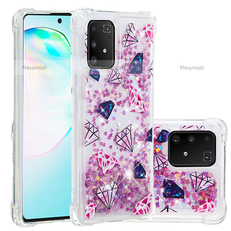 Silicone Candy Rubber TPU Bling-Bling Soft Case Cover S01 for Samsung Galaxy A91