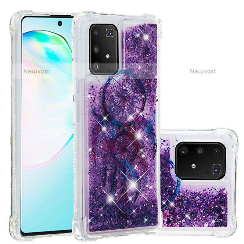 Silicone Candy Rubber TPU Bling-Bling Soft Case Cover S01 for Samsung Galaxy A91