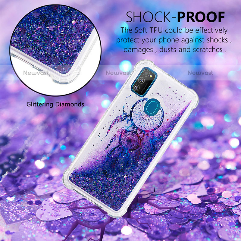 Silicone Candy Rubber TPU Bling-Bling Soft Case Cover S01 for Samsung Galaxy M21