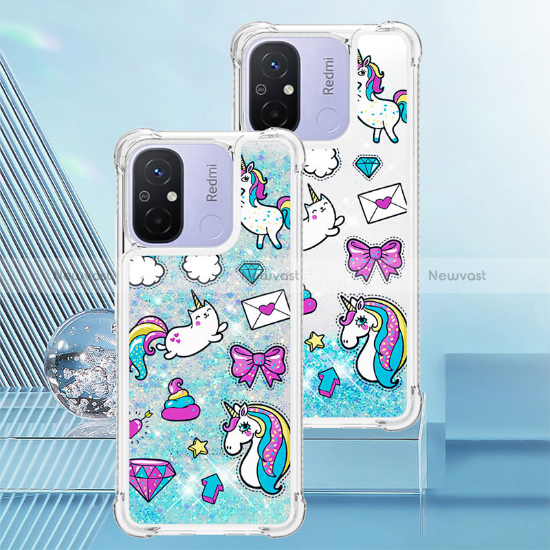 Silicone Candy Rubber TPU Bling-Bling Soft Case Cover S01 for Xiaomi Poco C55