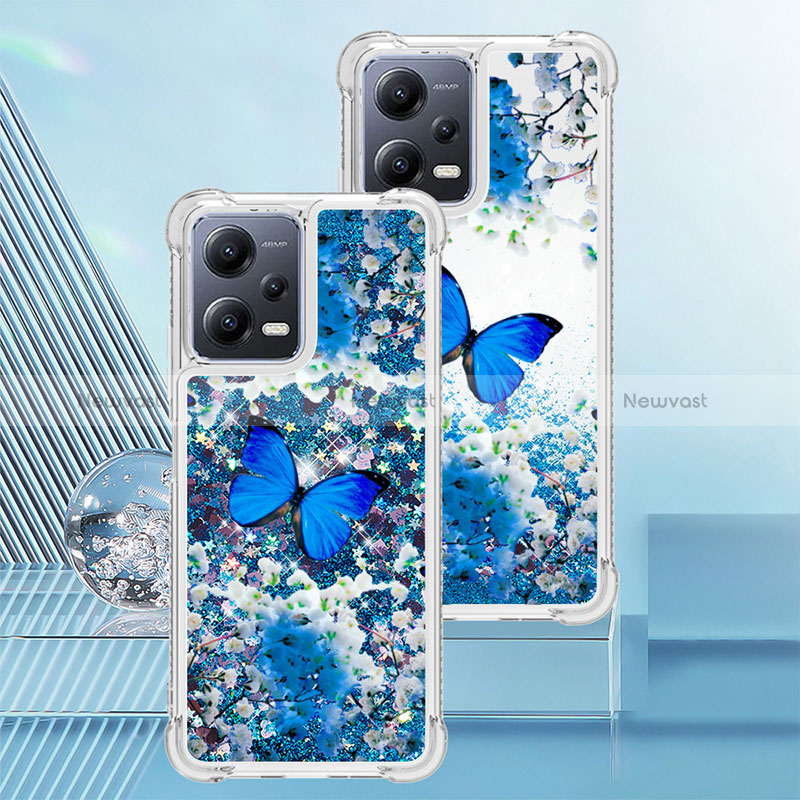 Silicone Candy Rubber TPU Bling-Bling Soft Case Cover S01 for Xiaomi Poco X5 5G Blue