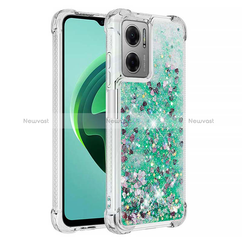 Silicone Candy Rubber TPU Bling-Bling Soft Case Cover S01 for Xiaomi Redmi 11 Prime 5G Green