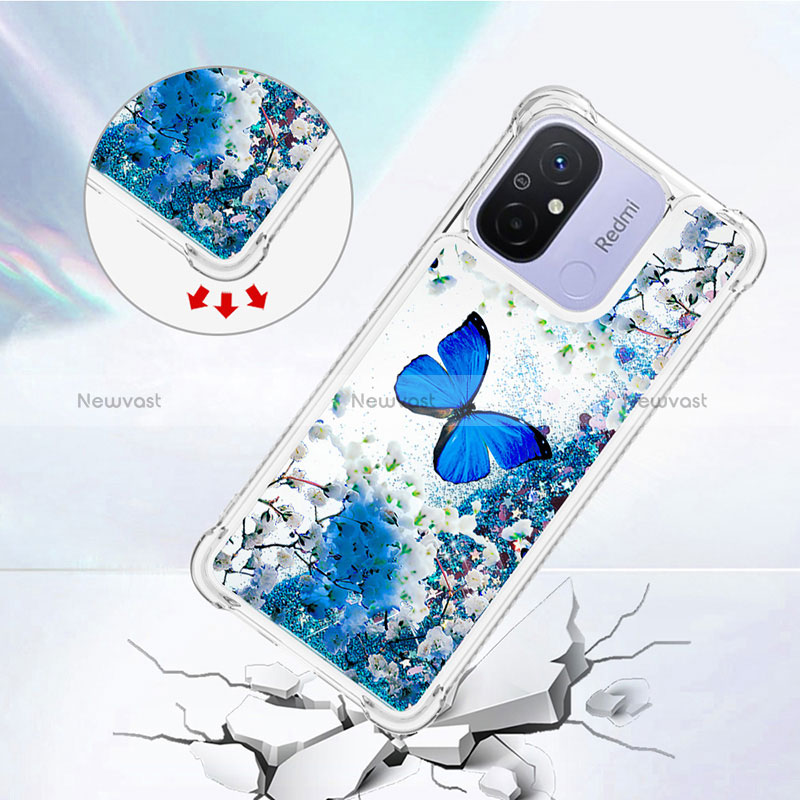 Silicone Candy Rubber TPU Bling-Bling Soft Case Cover S01 for Xiaomi Redmi 12C 4G