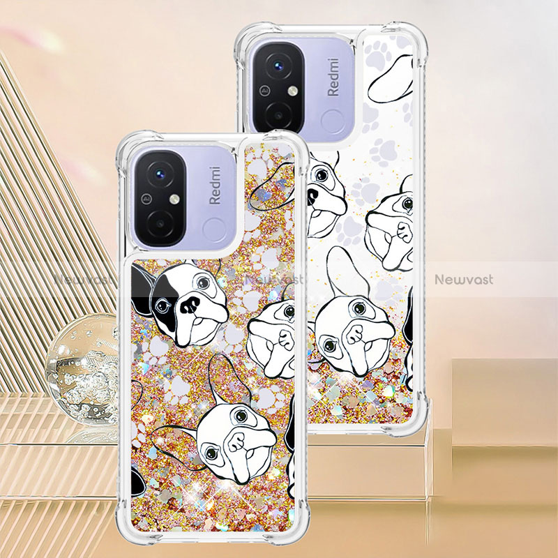 Silicone Candy Rubber TPU Bling-Bling Soft Case Cover S01 for Xiaomi Redmi 12C 4G