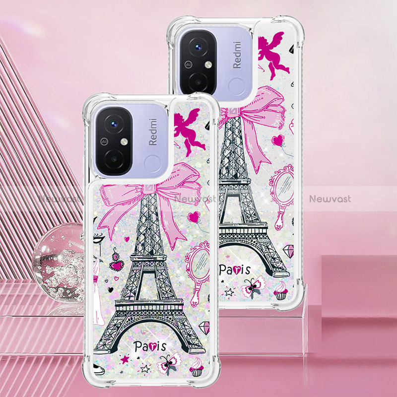 Silicone Candy Rubber TPU Bling-Bling Soft Case Cover S01 for Xiaomi Redmi 12C 4G