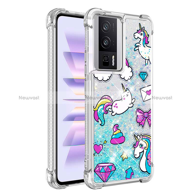 Silicone Candy Rubber TPU Bling-Bling Soft Case Cover S01 for Xiaomi Redmi K60 5G