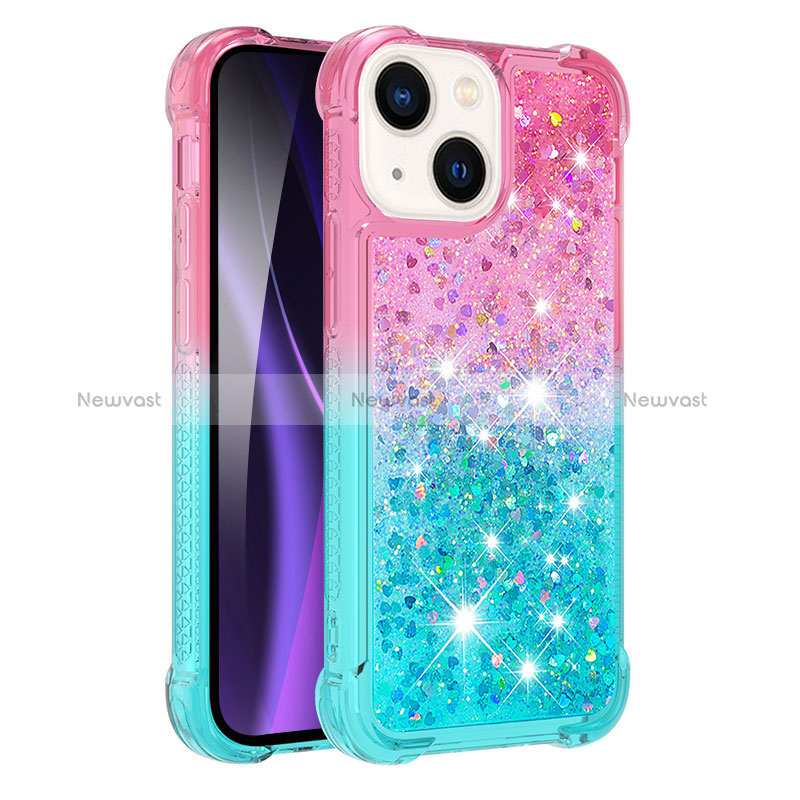 Silicone Candy Rubber TPU Bling-Bling Soft Case Cover S02 for Apple iPhone 15