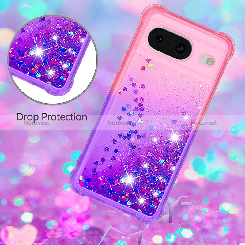 Silicone Candy Rubber TPU Bling-Bling Soft Case Cover S02 for Google Pixel 8 5G