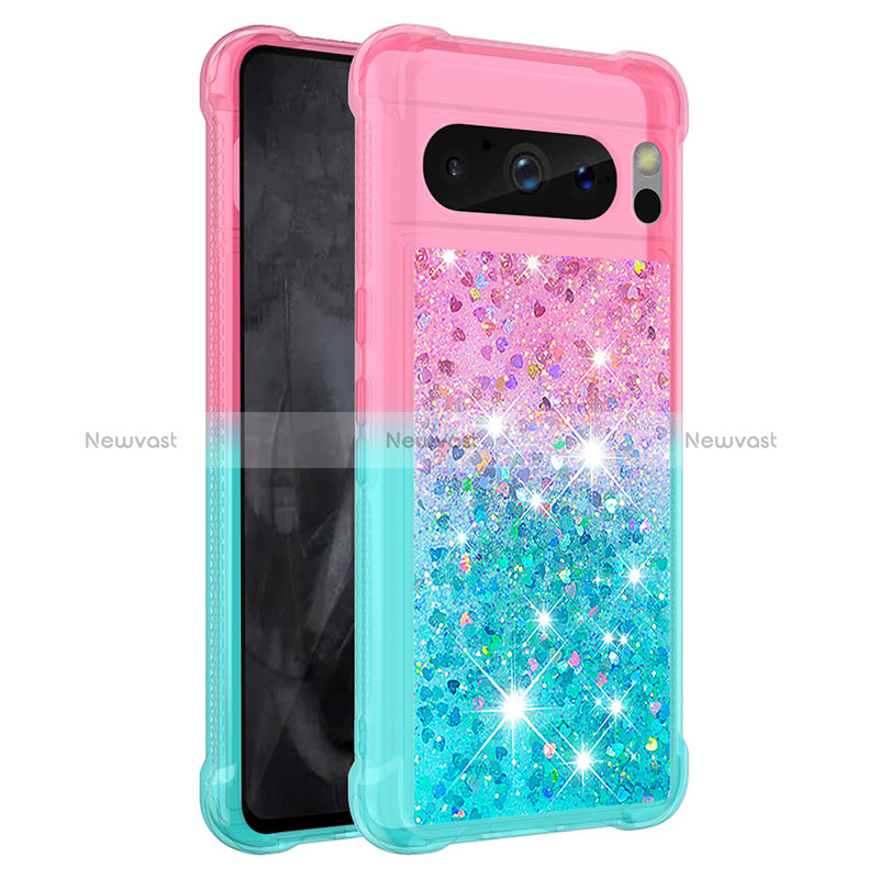 Silicone Candy Rubber TPU Bling-Bling Soft Case Cover S02 for Google Pixel 8 Pro 5G