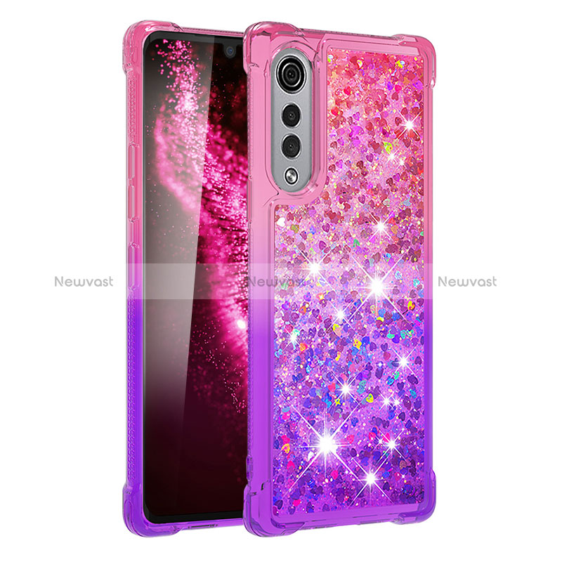 Silicone Candy Rubber TPU Bling-Bling Soft Case Cover S02 for LG Velvet 4G