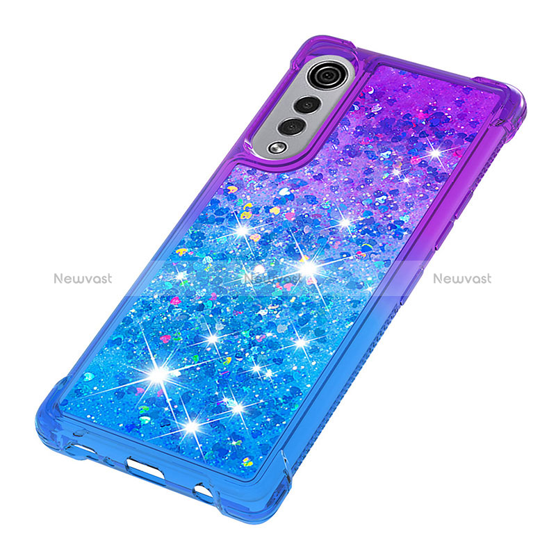 Silicone Candy Rubber TPU Bling-Bling Soft Case Cover S02 for LG Velvet 4G