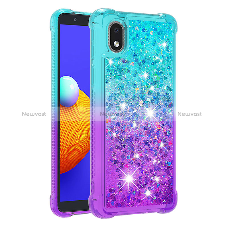 Silicone Candy Rubber TPU Bling-Bling Soft Case Cover S02 for Samsung Galaxy A01 Core