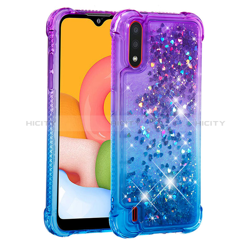 Silicone Candy Rubber TPU Bling-Bling Soft Case Cover S02 for Samsung Galaxy A01 SM-A015