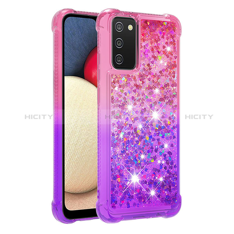 Silicone Candy Rubber TPU Bling-Bling Soft Case Cover S02 for Samsung Galaxy A03s