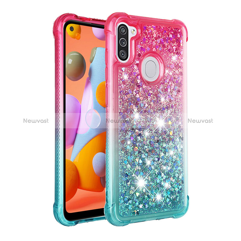 Silicone Candy Rubber TPU Bling-Bling Soft Case Cover S02 for Samsung Galaxy A11