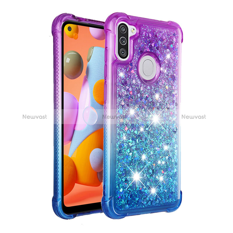 Silicone Candy Rubber TPU Bling-Bling Soft Case Cover S02 for Samsung Galaxy A11