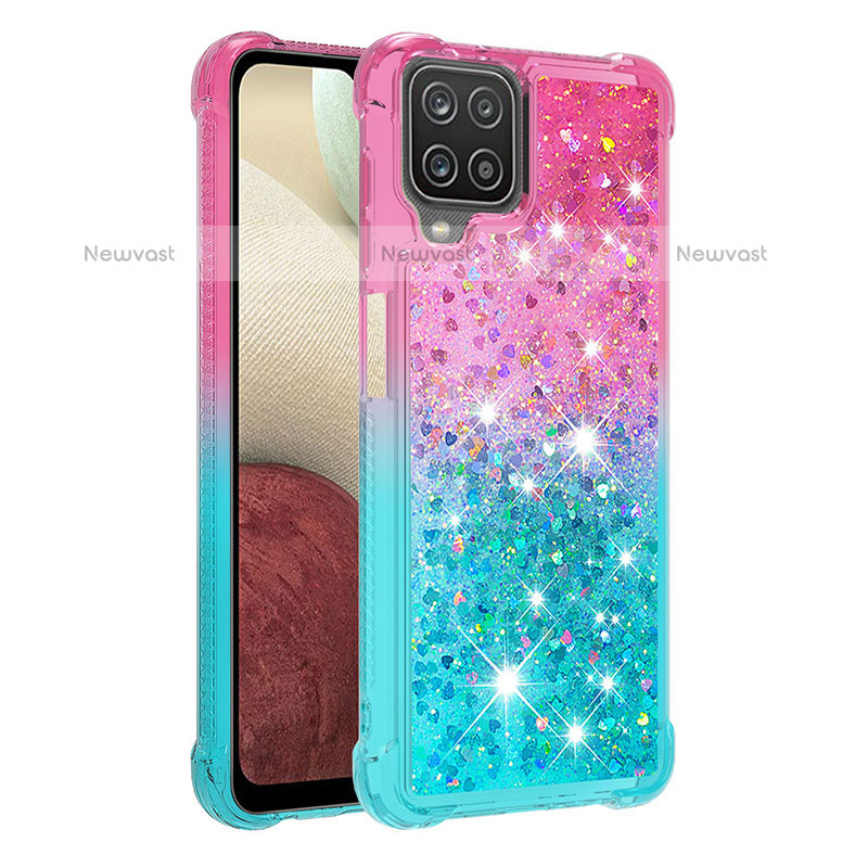 Silicone Candy Rubber TPU Bling-Bling Soft Case Cover S02 for Samsung Galaxy A12