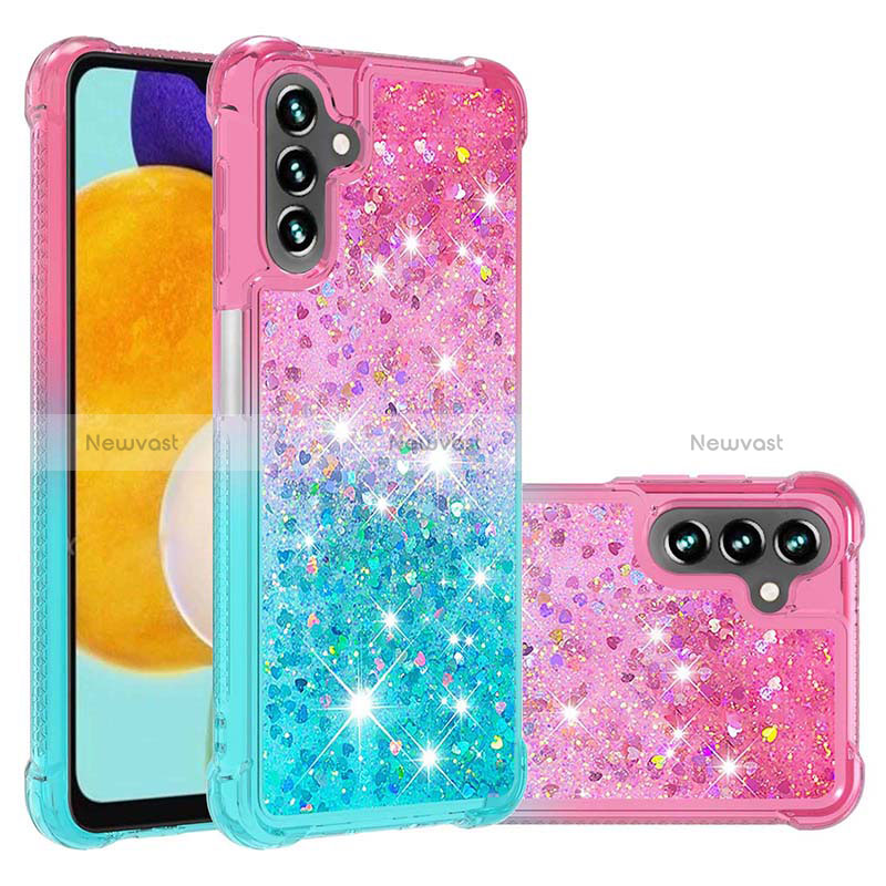 Silicone Candy Rubber TPU Bling-Bling Soft Case Cover S02 for Samsung Galaxy A13 5G Pink