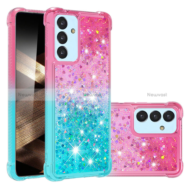 Silicone Candy Rubber TPU Bling-Bling Soft Case Cover S02 for Samsung Galaxy A15 LTE Pink