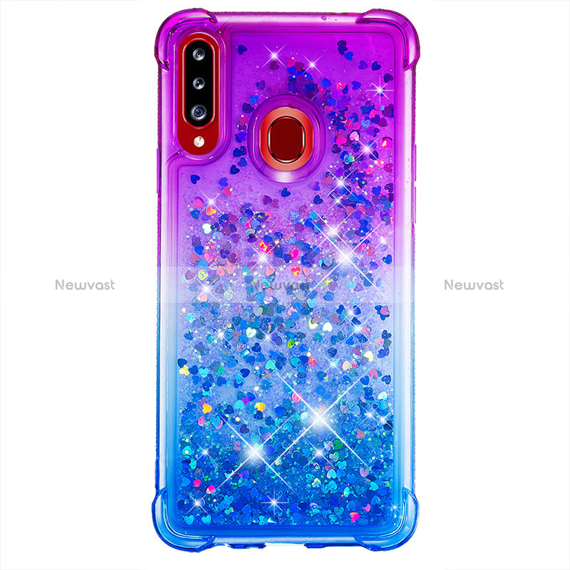 Silicone Candy Rubber TPU Bling-Bling Soft Case Cover S02 for Samsung Galaxy A20s